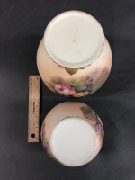 Pair of Ceramic Pot Pourri Jars Unmarked - 3