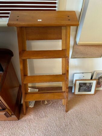 Wooden step ladder