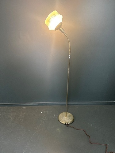 Mid Century Copper & Brass Floor Lamp