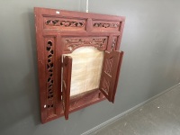 Wooden Ornamental Carved Frame with Doors - 3