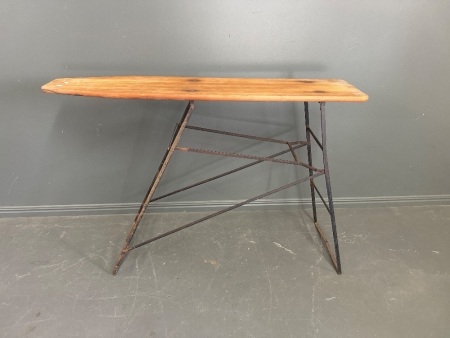 Vintage Wooden & Metal Ironing Board