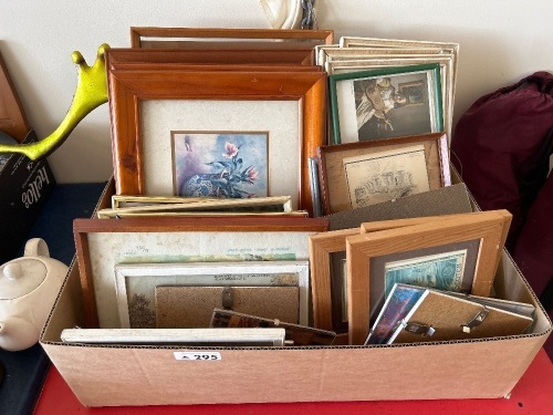 Assorted small picture frames