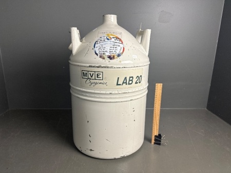 MVE Cryogenics Lab 20 Made in USA Liquid Nitrogen Storage Tank