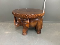 Solid Wood Elephant Table