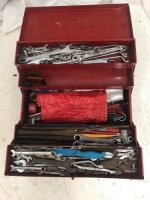 Metal Tool Box with Tools + Another Tool Box