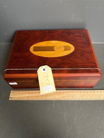 Vintage Timber Cigar Humidor Box