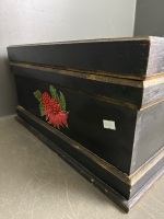 Handpainted Insulated Timber Box with Lid - 4