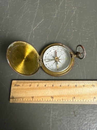 Antique Brass Compass