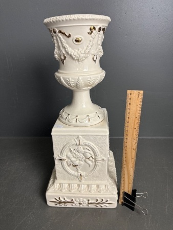 Urn On Cherub Stand