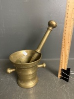 Heavy Brass Mortar & Pestle