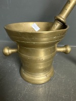 Heavy Brass Mortar & Pestle - 2