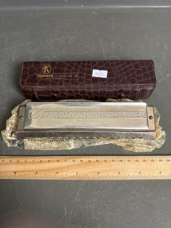 Original Hohner Chromonica in Orignal Wax Paper and Case Germany