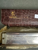 Original Hohner Chromonica in Orignal Wax Paper and Case Germany - 2