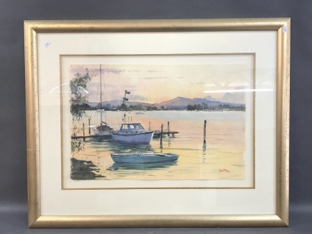 Original Watercolour of Yachts