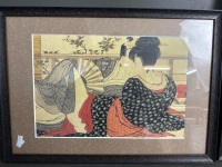 2 Framed Asian Prints - 3