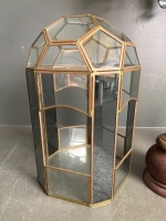 Glass Display Terrarium & Balinese Table Umbrella & Beaten Copper coffee Pot - 3