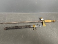 Small Ceremonial Sword in Sheath - 3