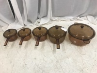 Large Set of Glass Cookware