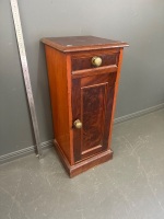 Victorian 1 Drawer 1 Door Bed Side Table - 3