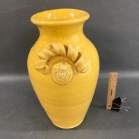 Contemporary Yellow Glazed Vase - 2