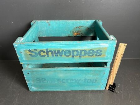 Vintage Schweppes softdrink crate