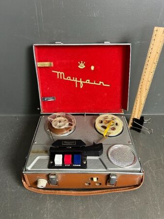 Mayfair reel to reel portable tape recorder