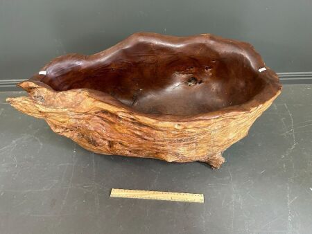 Extra large Burlwood bowl