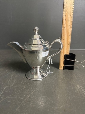 Rare antique Sir John Bennett silver miniature teapot C1920s