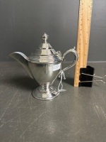 Rare antique Sir John Bennett silver miniature teapot C1920s