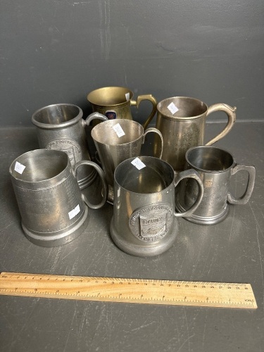 Lot of various AFL and commemorative tankards