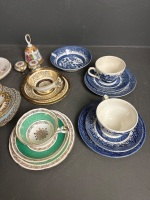 Collection of Mixed Bone China Trios  - 3