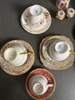 Collection of Mixed Bone China Trios  - 5