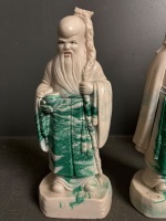 3 Chinese Immortal Wise Men Figurines - 2