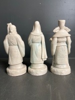 3 Chinese Immortal Wise Men Figurines - 5