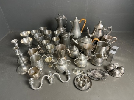 Large lot of Quality Selangor Pewter