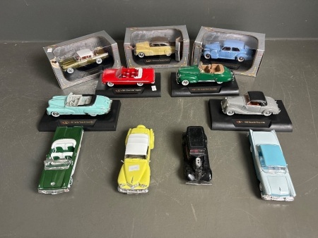Assorted Lot of 11 Various Model Cars