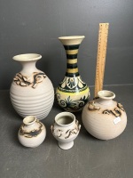 5 Handmade Pottery Vases