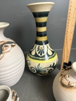 5 Handmade Pottery Vases - 3