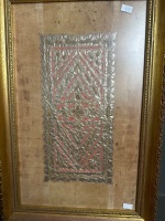 2x Framed Antique Embroided Art Works - 2