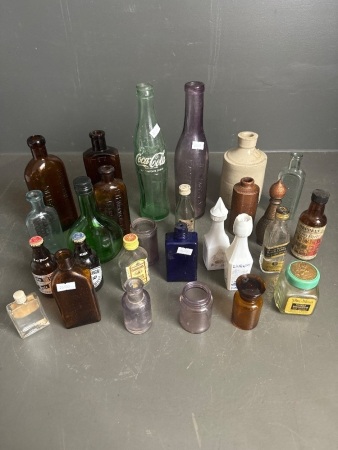 Collection of Vintage Bottles