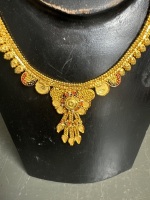 Gold Plated Indian Necklace - 2