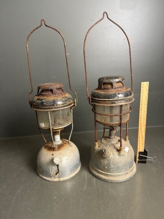 2 Vintage Tilley Kerosene Lanterns