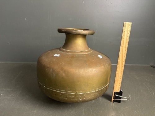 Large Heavy Copper Vase