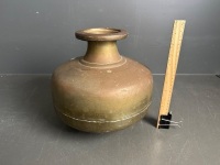 Large Heavy Copper Vase - 2