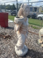 Concrete Asian Lady Statue - 2