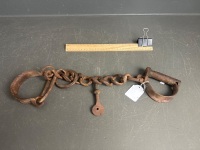 Pair of Antique Shackles / leg irons - 2