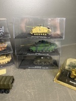 Large Collection of Model Army Tanks - 6