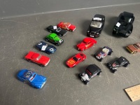 Mixed Collection of Diecast Model Cars inc Avon Green Glass Car - 2