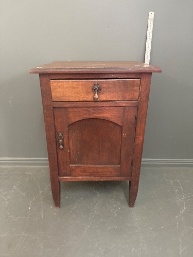 Antique Timber Bedside Table