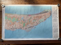 Set of 3 1979 1:50,000 Colour Topographical Maps of Fraser Island Showing Flora Distribution by Dept of Forestry & NPWS - 3